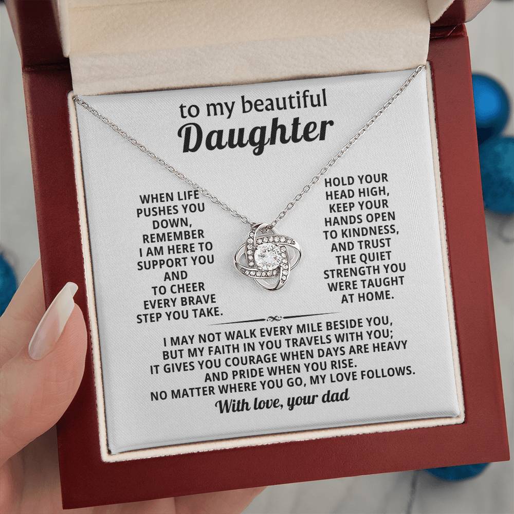 To my beautiful Daughter, My faith in you travels with you