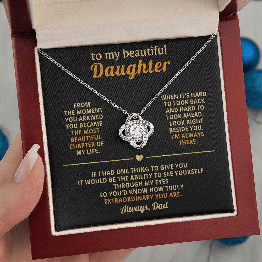 To my beautiful daughter, You became the most beautiful chapter of my life