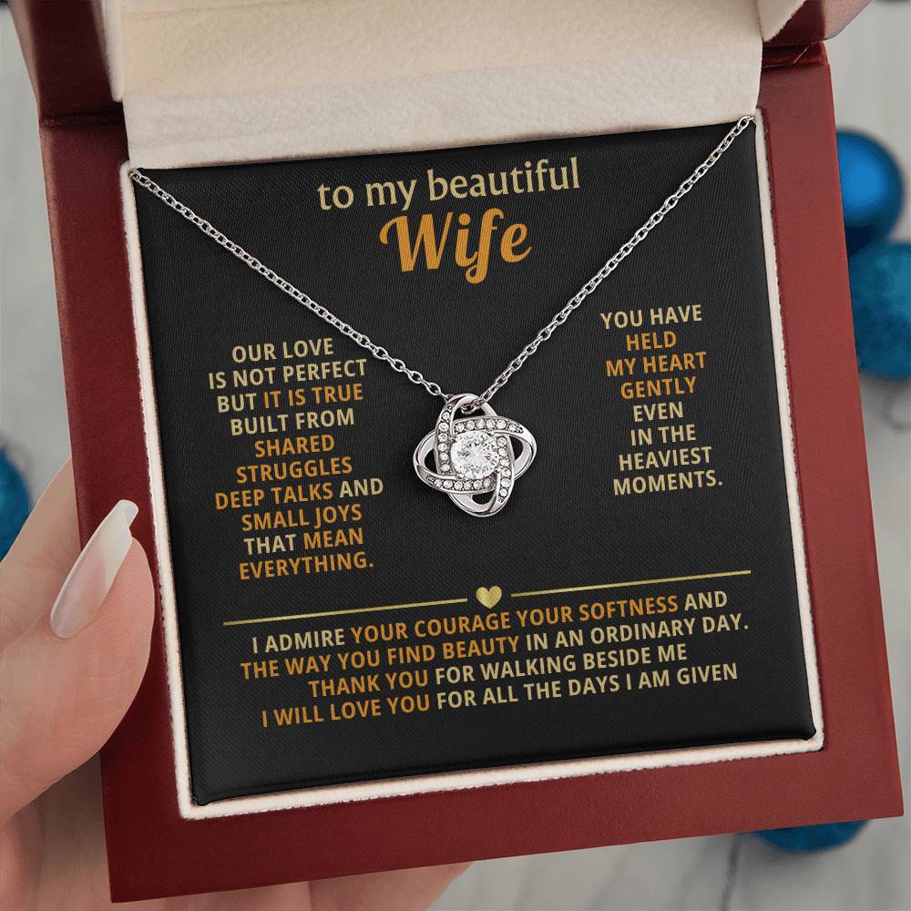 To my beautiful wife, Our love is not perfect but it is true