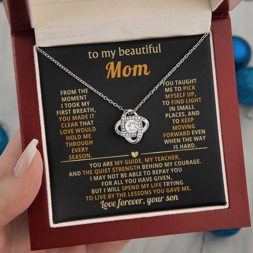 To My Mom, You are my guide, my teacher, and the quiet strength behind my courage