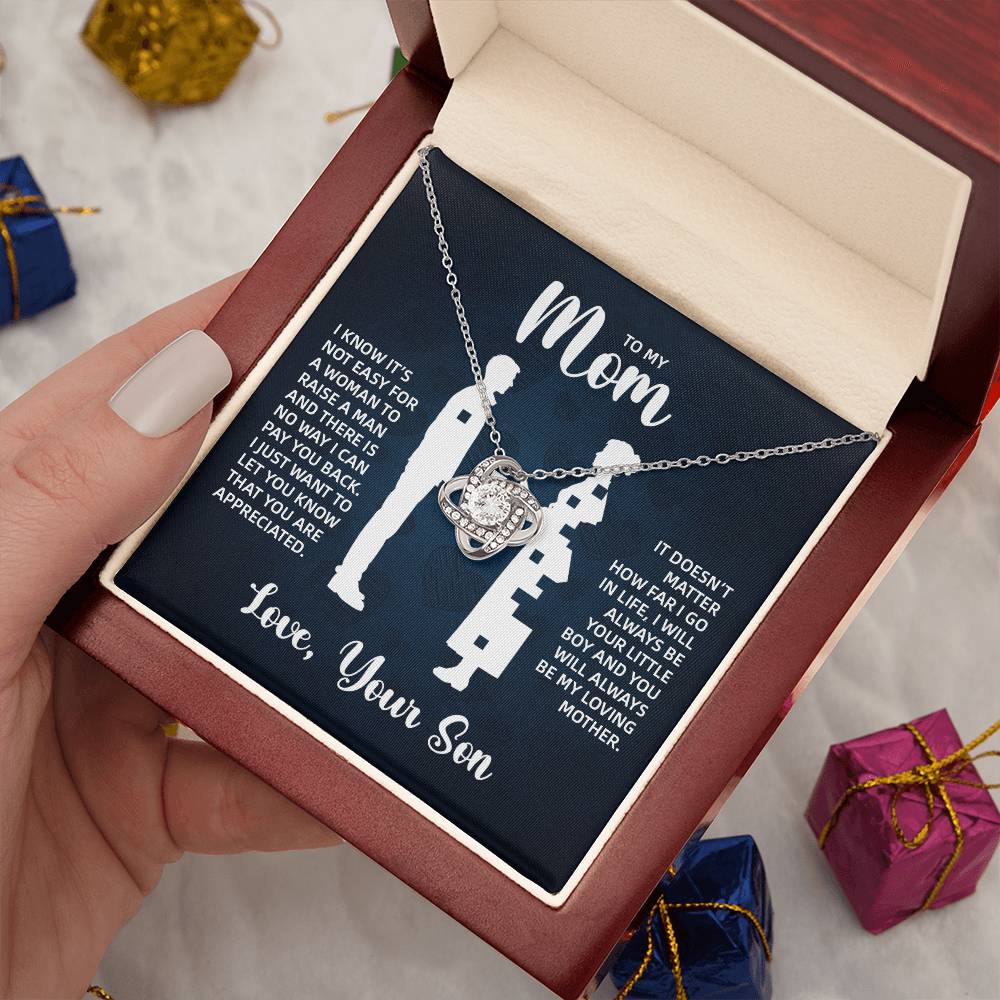 TO MY MOM LITTLE BOY BLUE LOVE KNOT