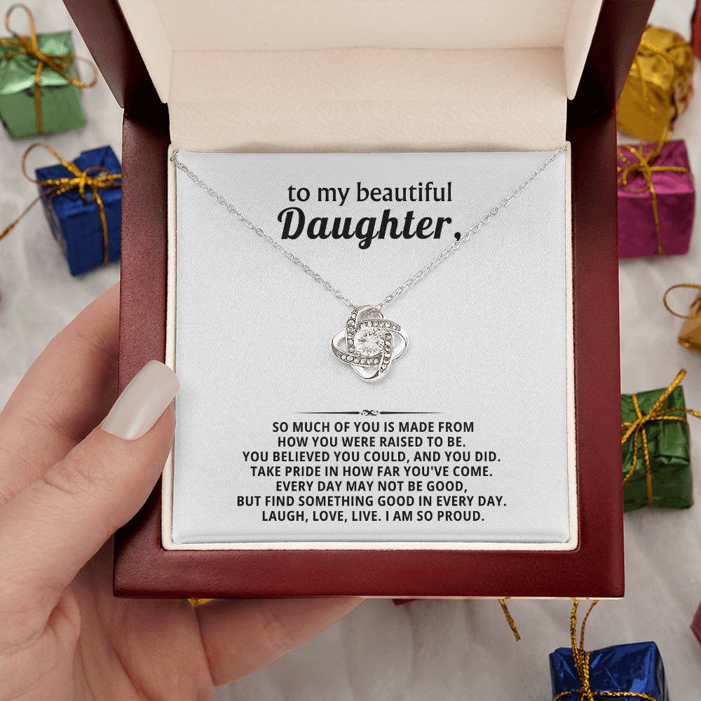 To my beautiful Daughter, You believed you could, and you did