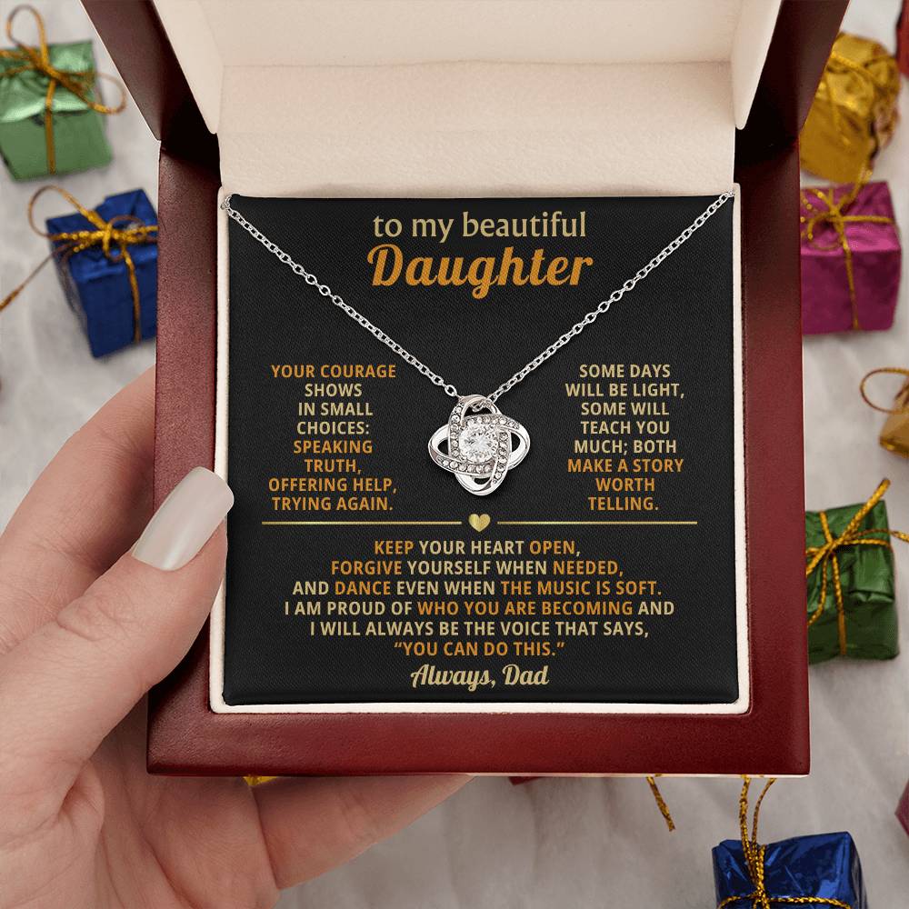 To my beautiful Daughter, Keep your heart open, forgive yourself when needed