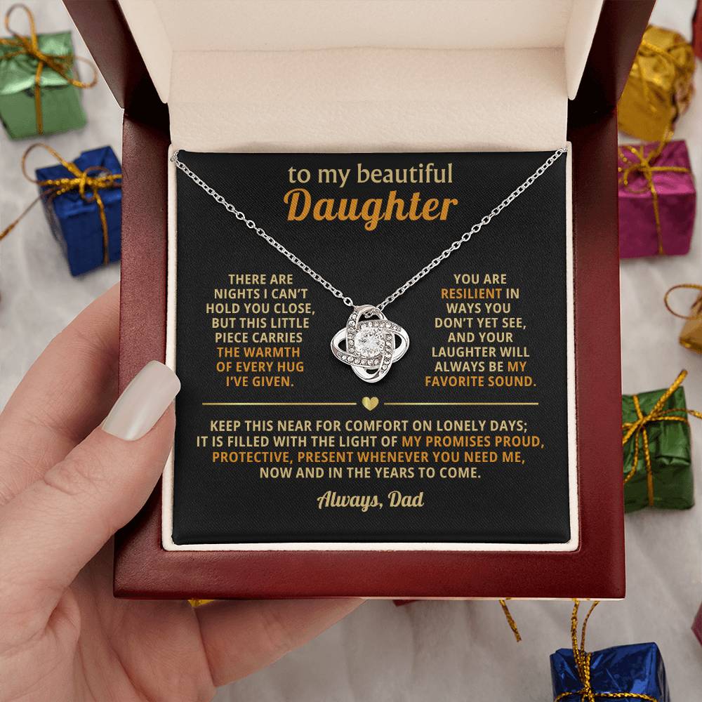 To my beautiful Daughter, This little piece carries the warmth of every hug I’ve given