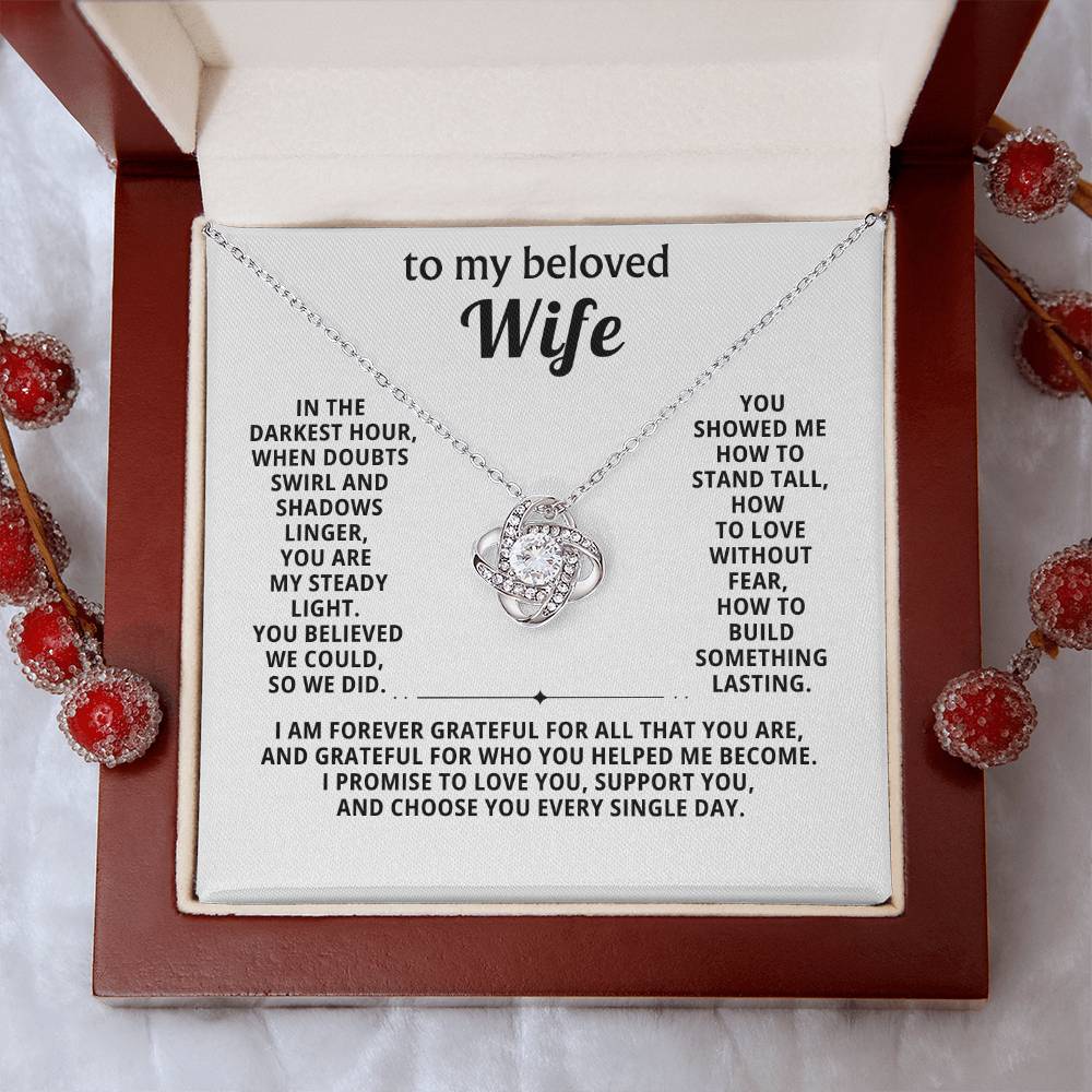 To my beloved wife, I promise to love you, support you, and choose you