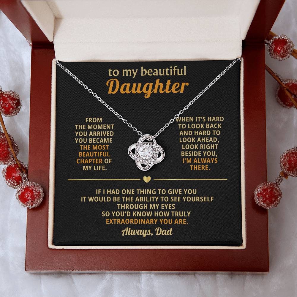 To my beautiful daughter, You became the most beautiful chapter of my life