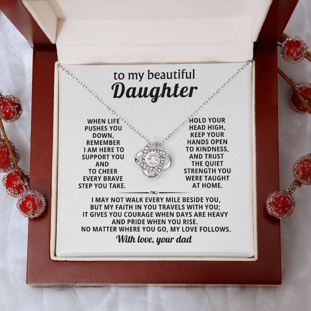 To my beautiful Daughter, My faith in you travels with you