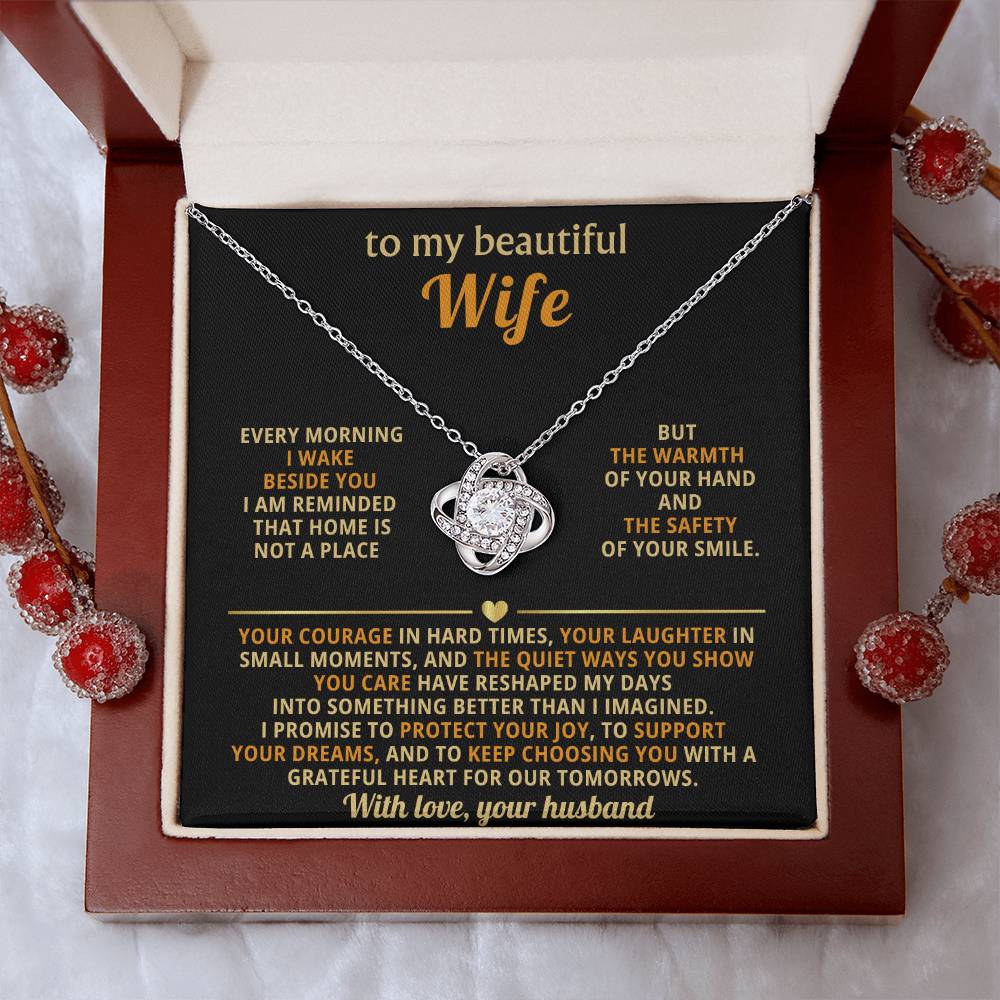To my beautiful Wife, I am reminded that home is not a place but the warmth of your hand and the safety of your smile