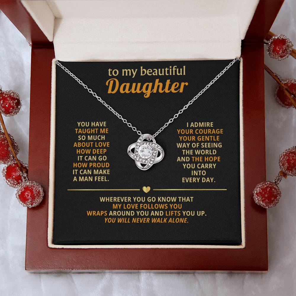 To my beautiful Daughter, You have taught me so much about love