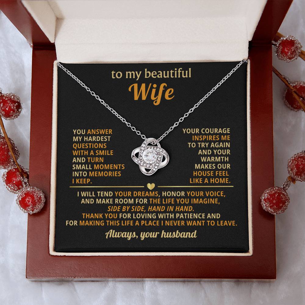 To my beautiful Wife, Your warmth makes our house feel like a home