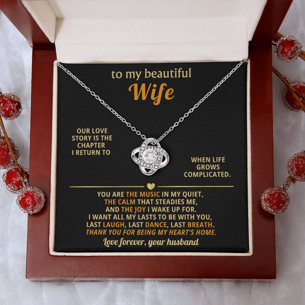 To my beautiful Wife, You are the music in my quiet