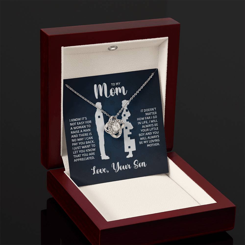 TO MY MOM LITTLE BOY BLUE LOVE KNOT