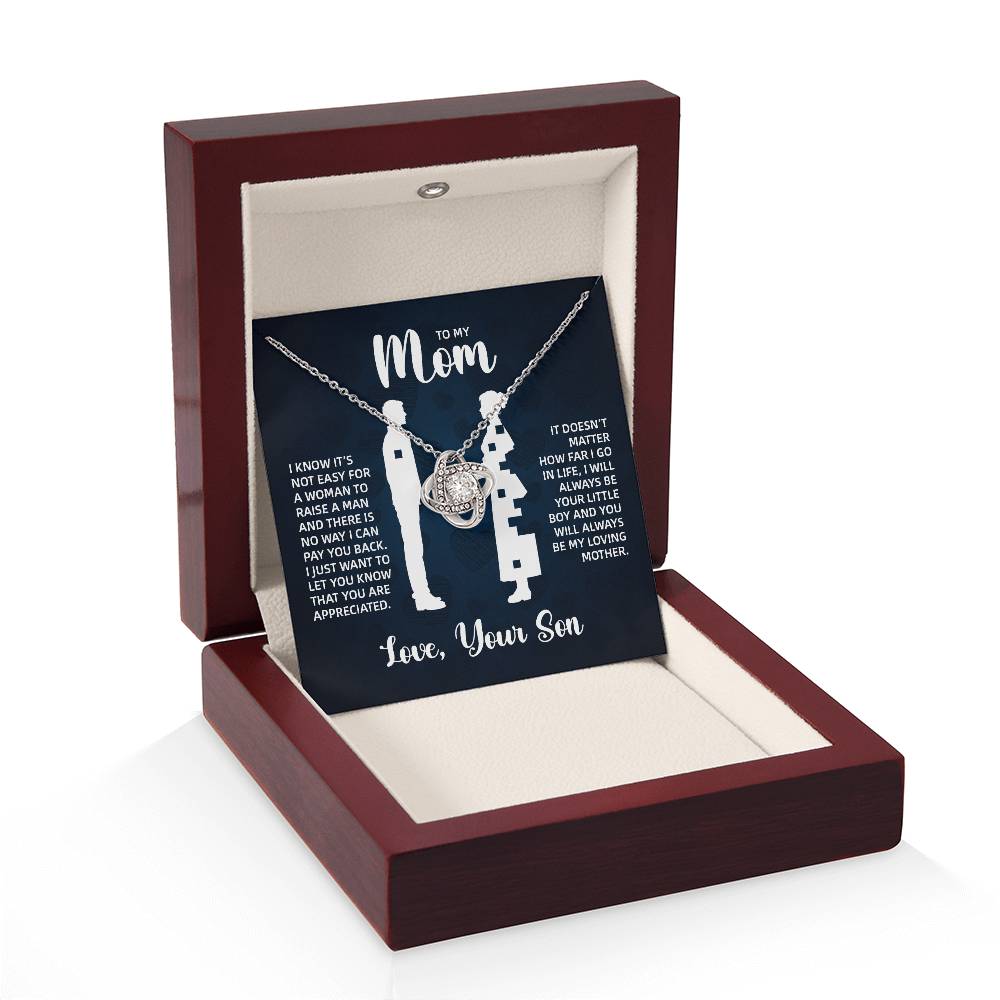 TO MY MOM LITTLE BOY BLUE LOVE KNOT
