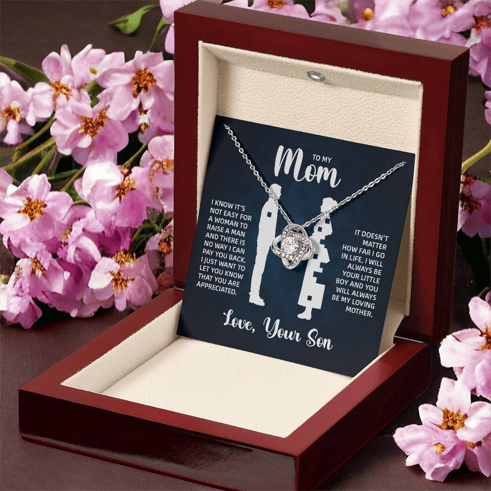 TO MY MOM LITTLE BOY BLUE LOVE KNOT
