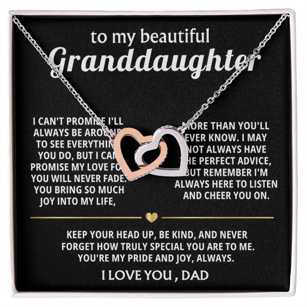 To My Sweet Granddaughter, You are my pride and joy.