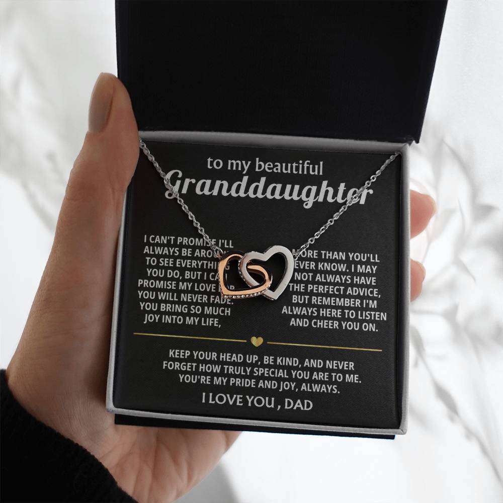To My Sweet Granddaughter, You are my pride and joy.