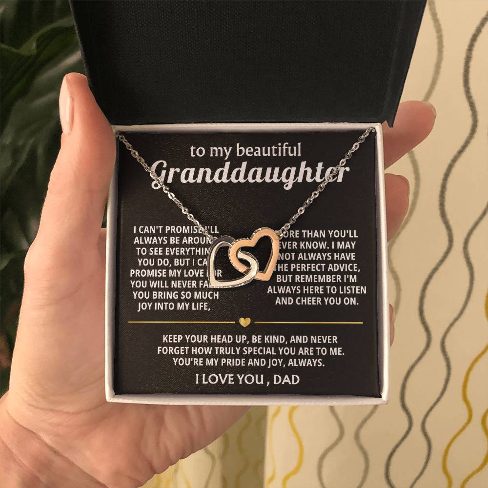 To My Sweet Granddaughter, You are my pride and joy.