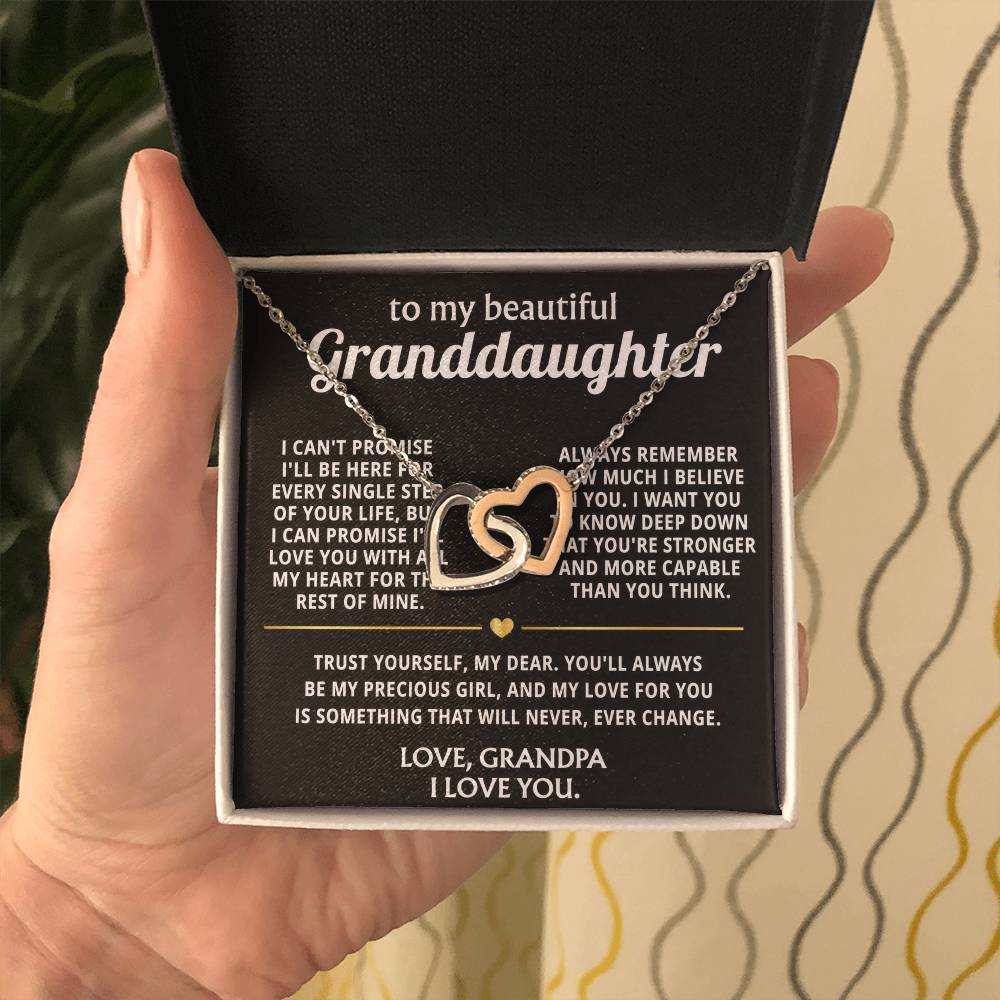 To My Wonderful Granddaughter, I'll always love you, my precious girl.