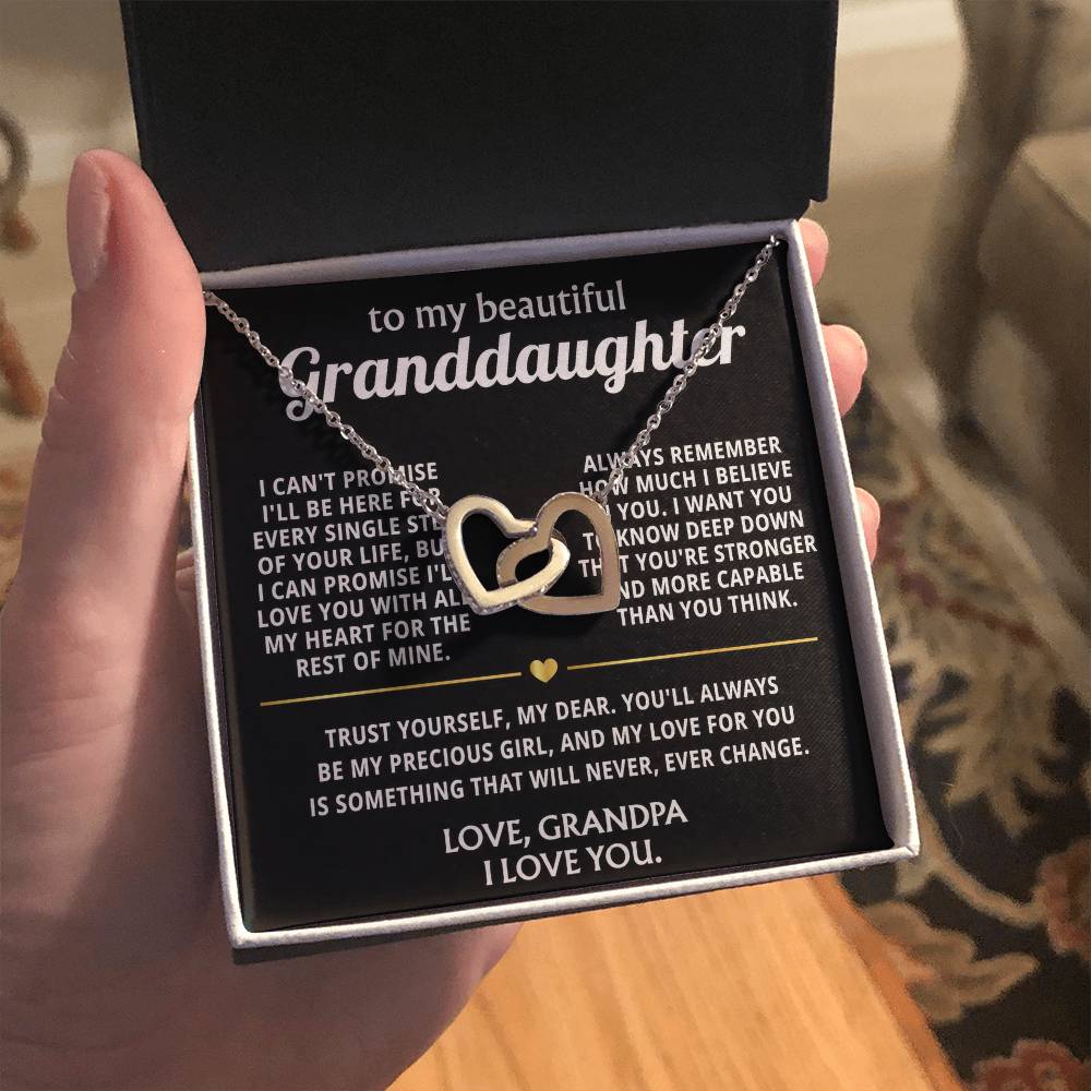 To My Wonderful Granddaughter, I'll always love you, my precious girl.