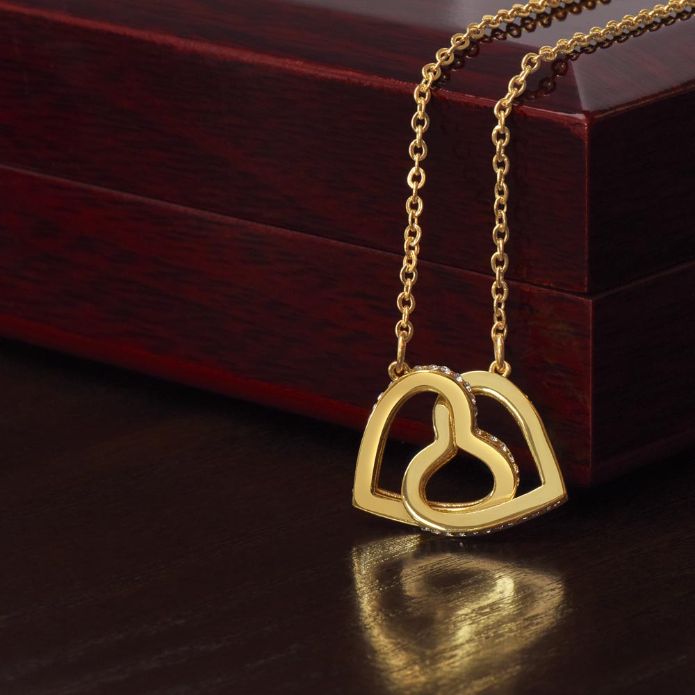 ONLY LED - TO MY DAUGHTER IN LAW CIRCUS INTERLOCKING HEARTS NECKLACE GIFT SET