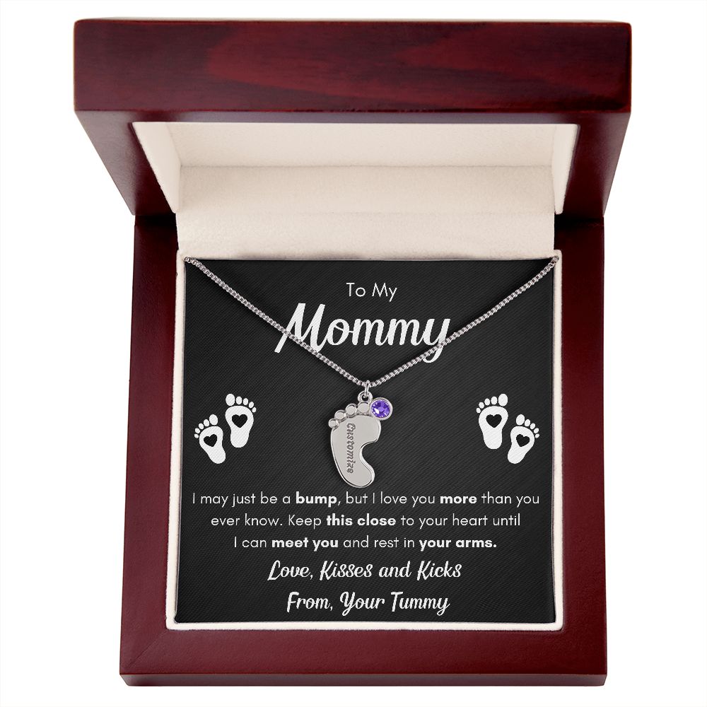 BABY FEET NECKLACE GIFT SET