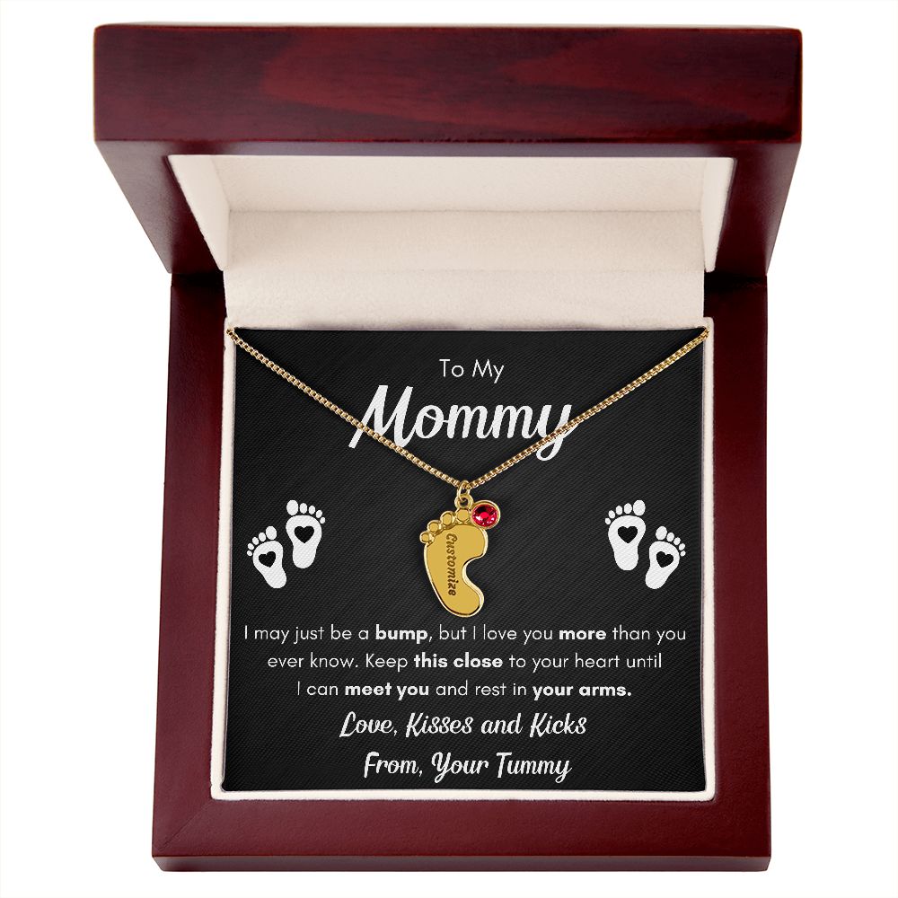 BABY FEET NECKLACE GIFT SET