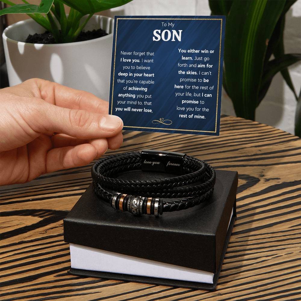 TO MY SON SKIES BRACELET