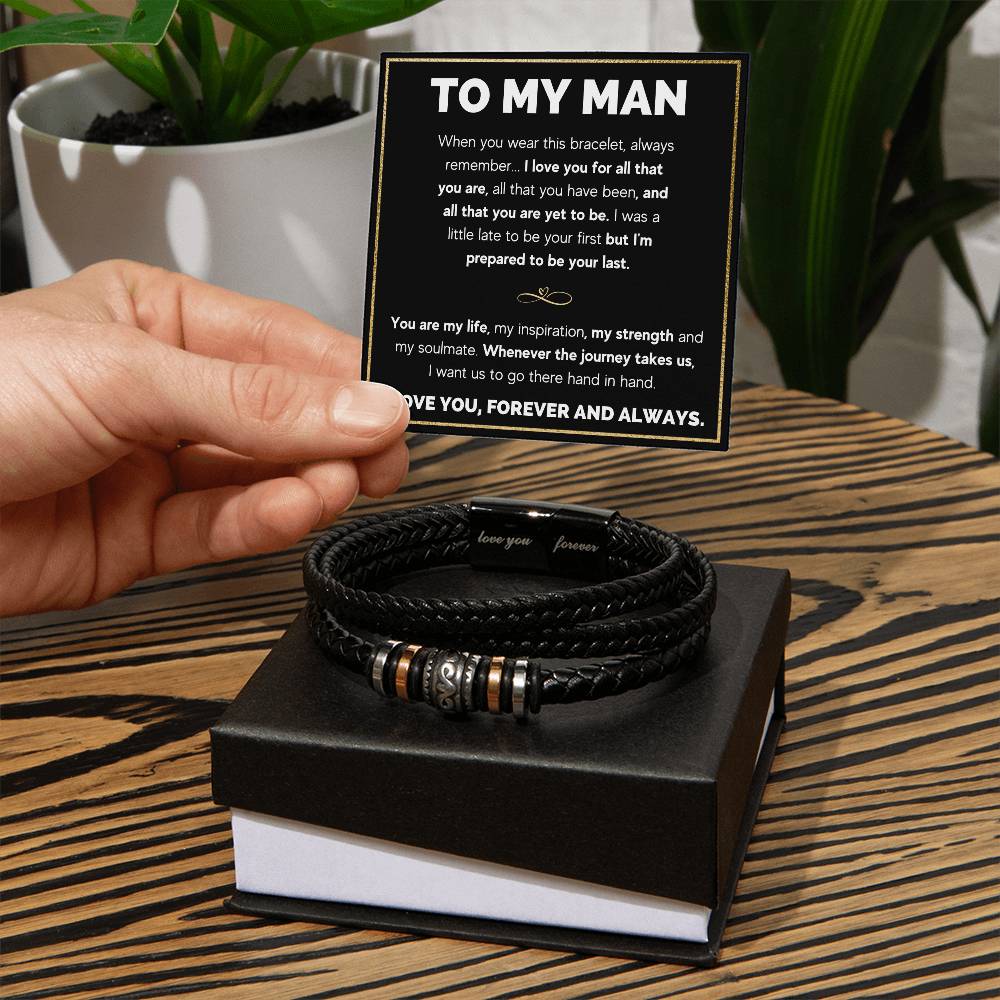 TO MY MAN I LOVE YOU BRACELET