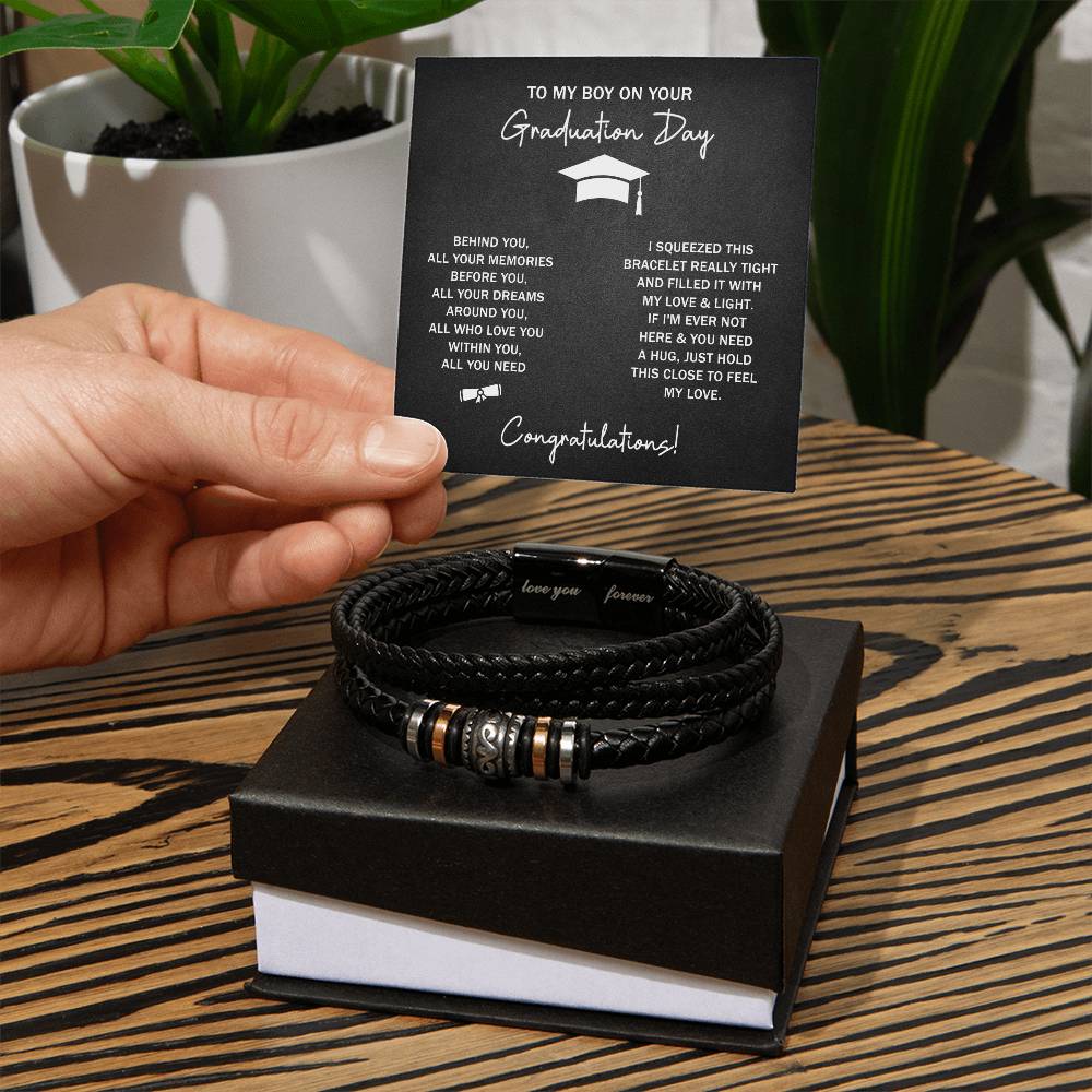 TO MY BOY GRADUATION DREAMS LOVE YOU BRACELET