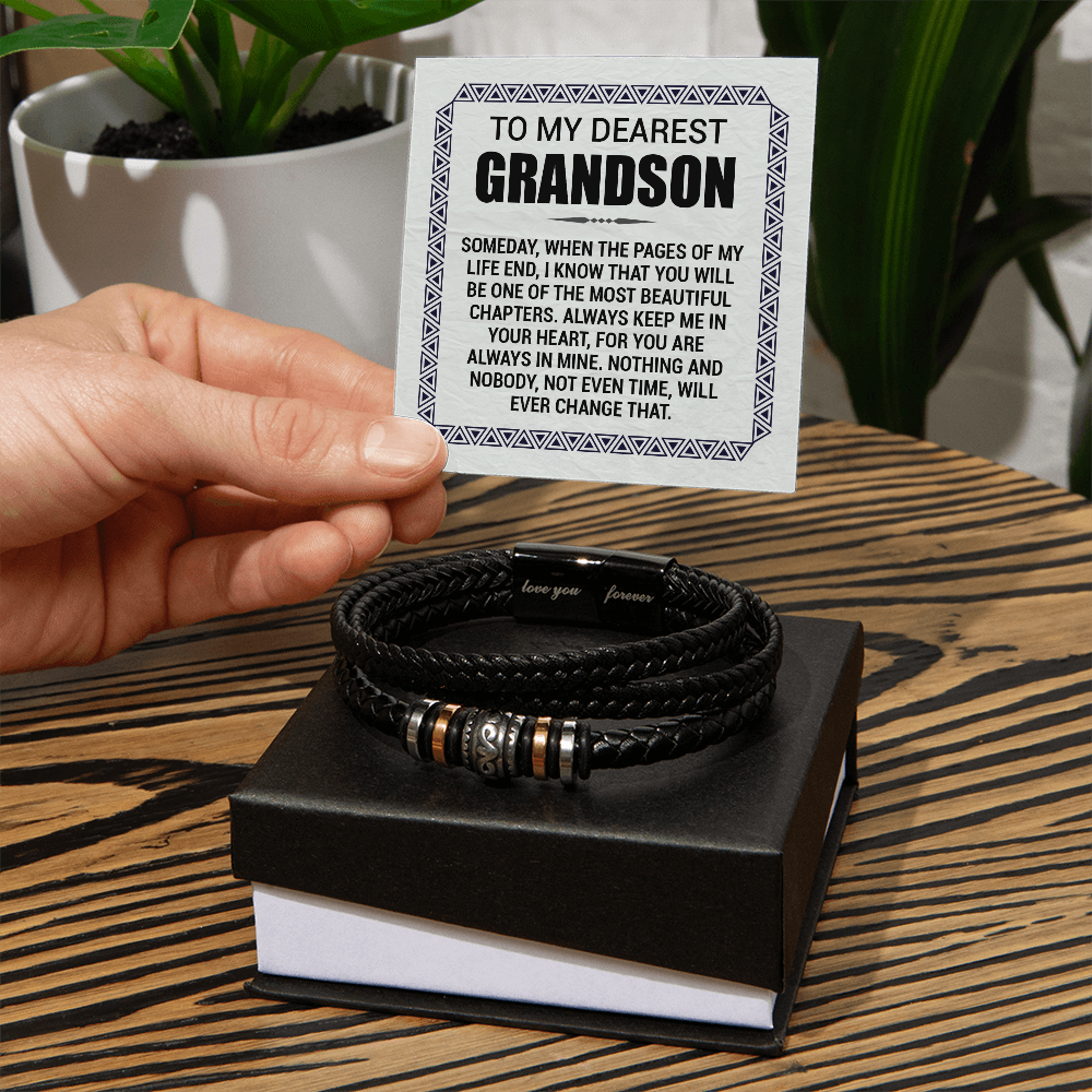 Love You Forever To My Grandson Bracelet Pages Of My Life