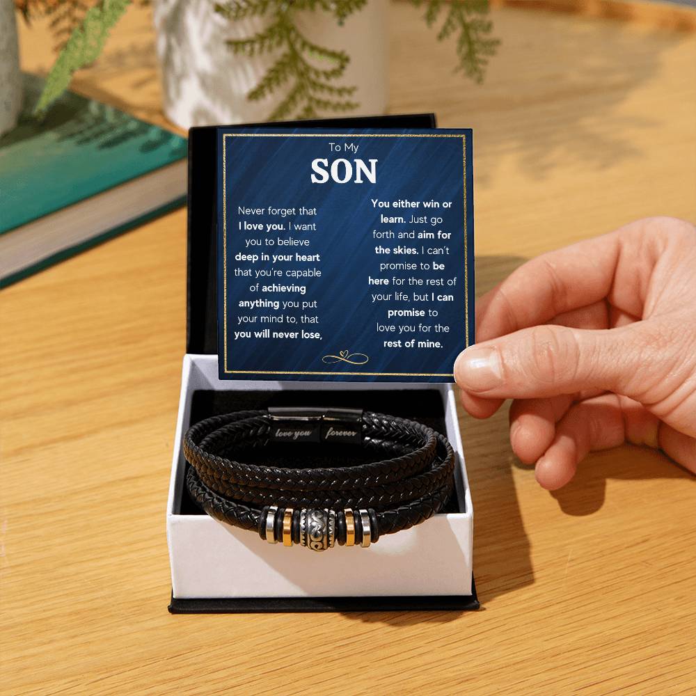 TO MY SON SKIES BRACELET