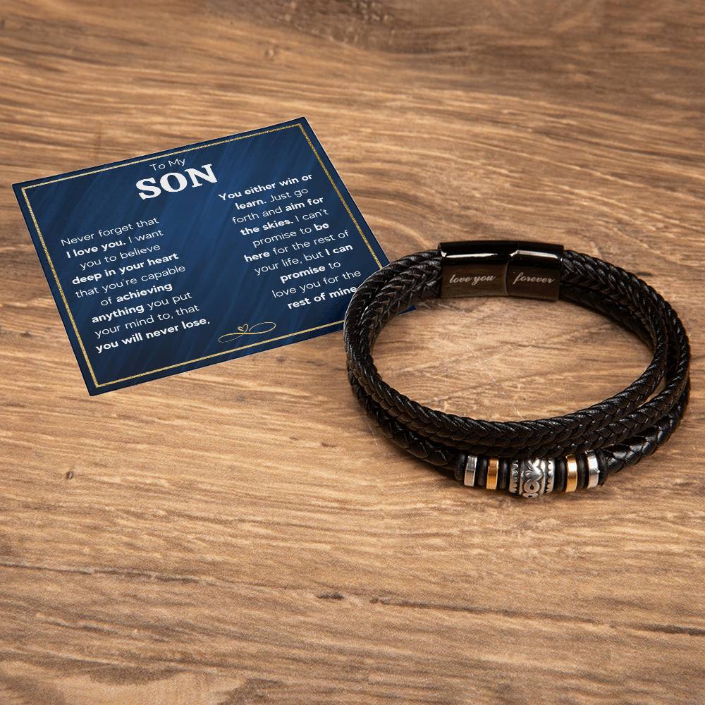 TO MY SON SKIES BRACELET