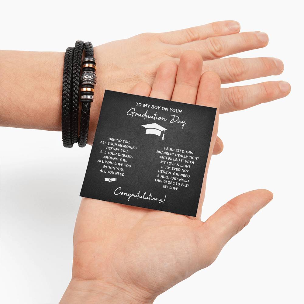 TO MY BOY GRADUATION DREAMS LOVE YOU BRACELET