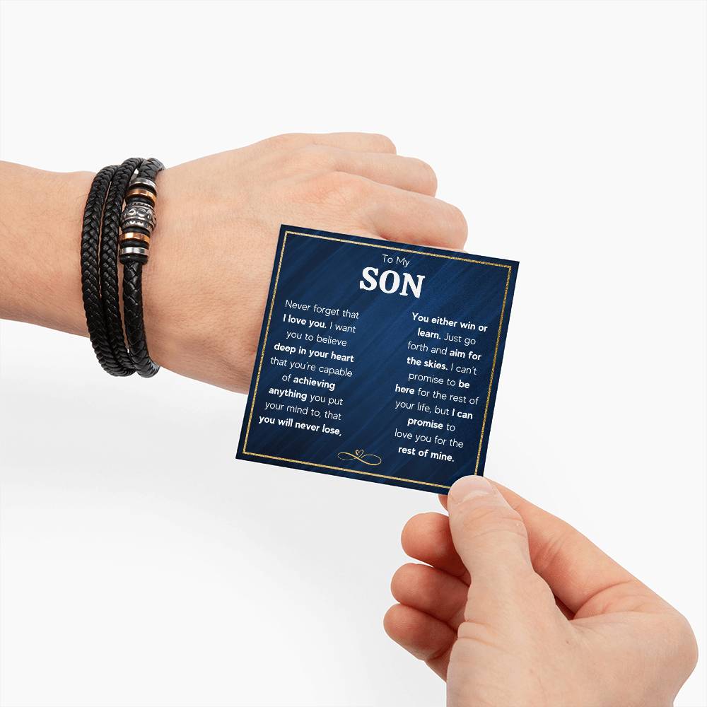 TO MY SON SKIES BRACELET
