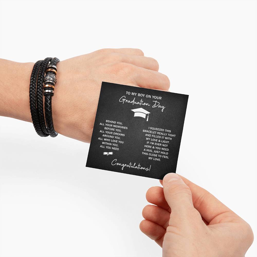 TO MY BOY GRADUATION DREAMS LOVE YOU BRACELET