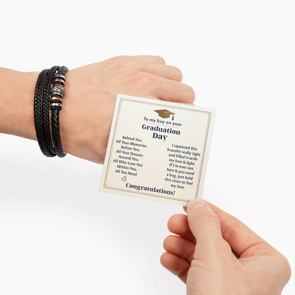 TO MY BOY GRADUATION MEMORIES LOVE YOU BRACELET
