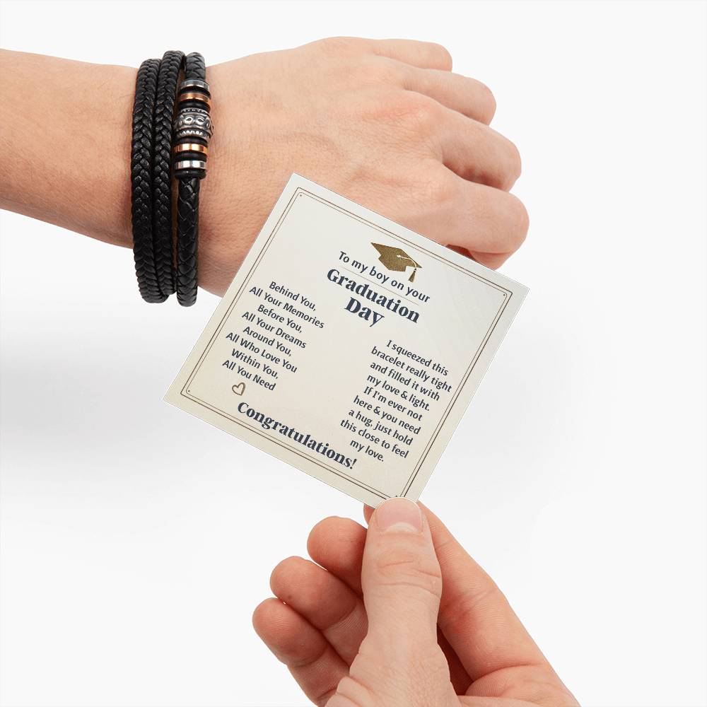TO MY BOY GRADUATION MEMORIES LOVE YOU BRACELET