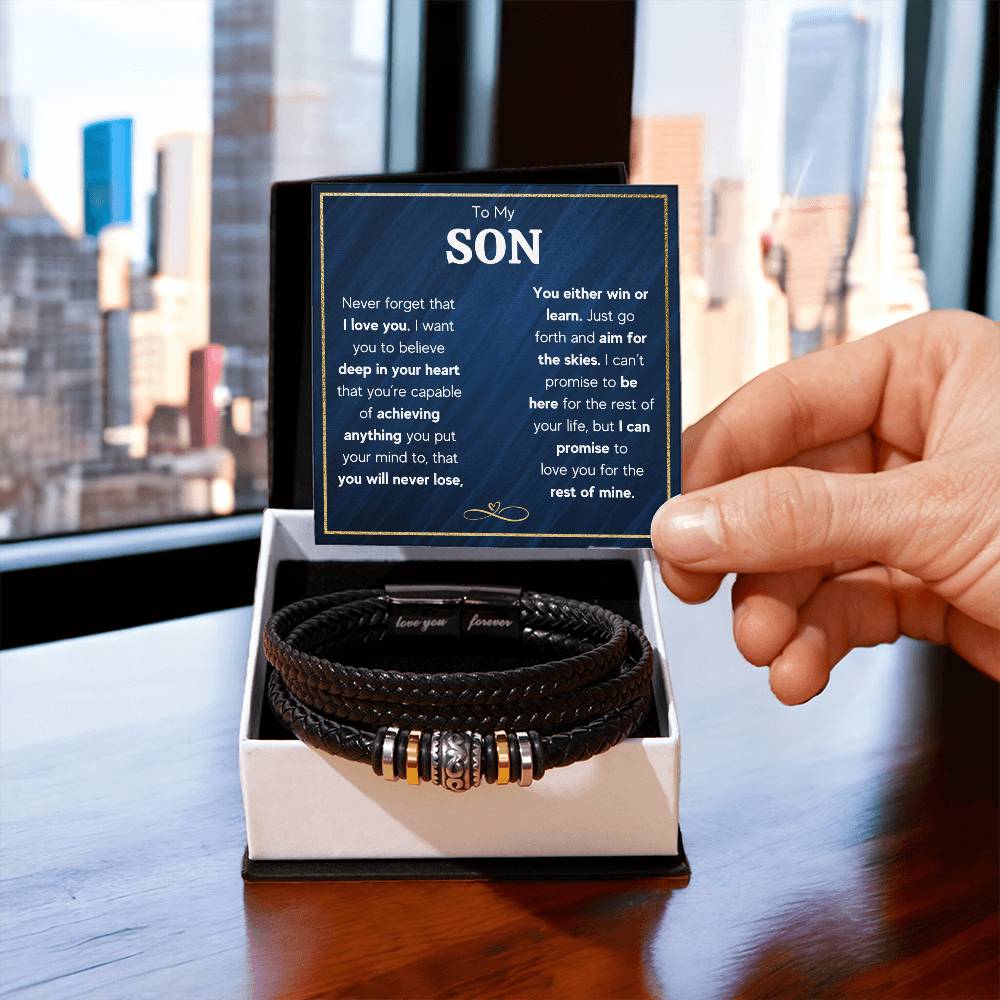 TO MY SON SKIES BRACELET