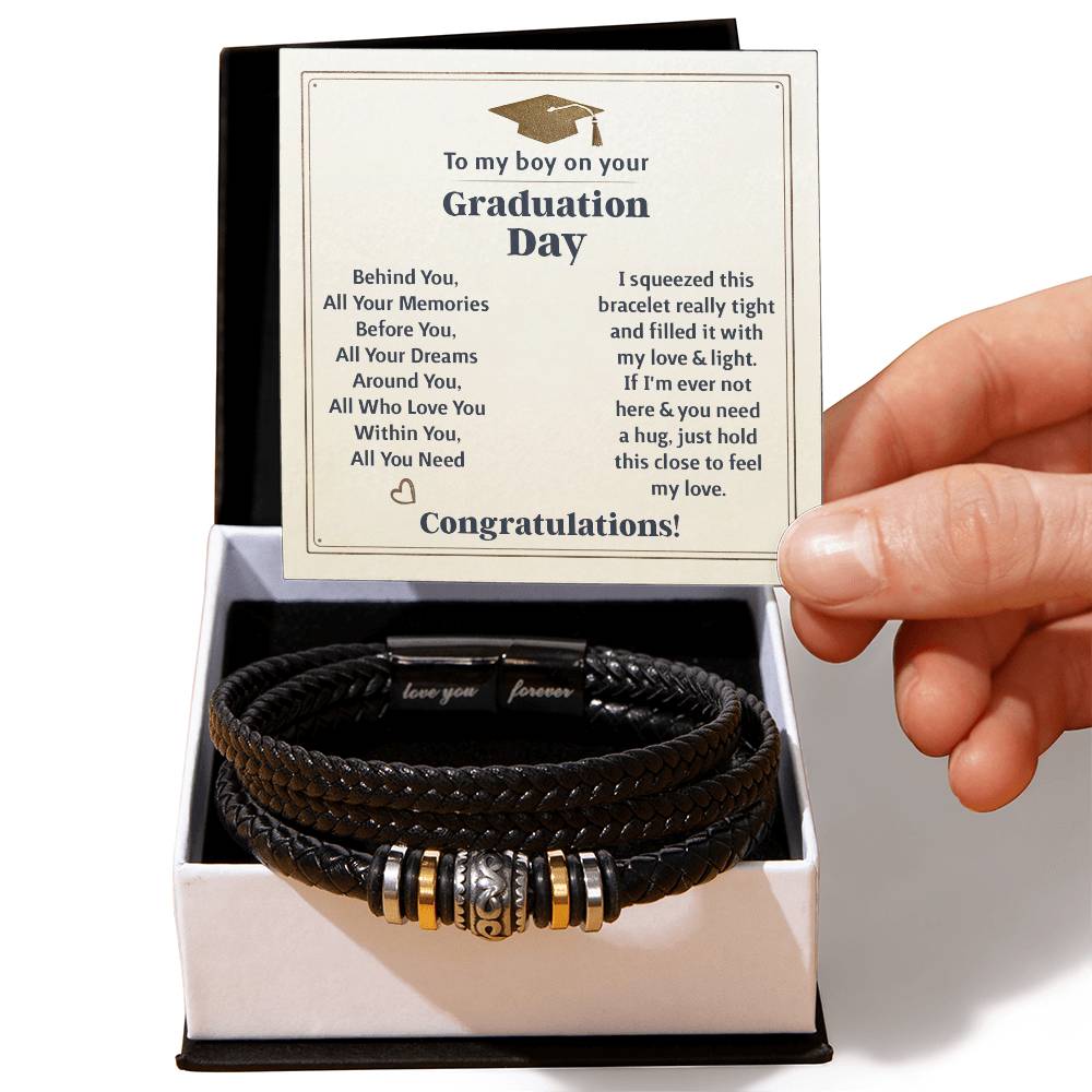 TO MY BOY GRADUATION MEMORIES LOVE YOU BRACELET
