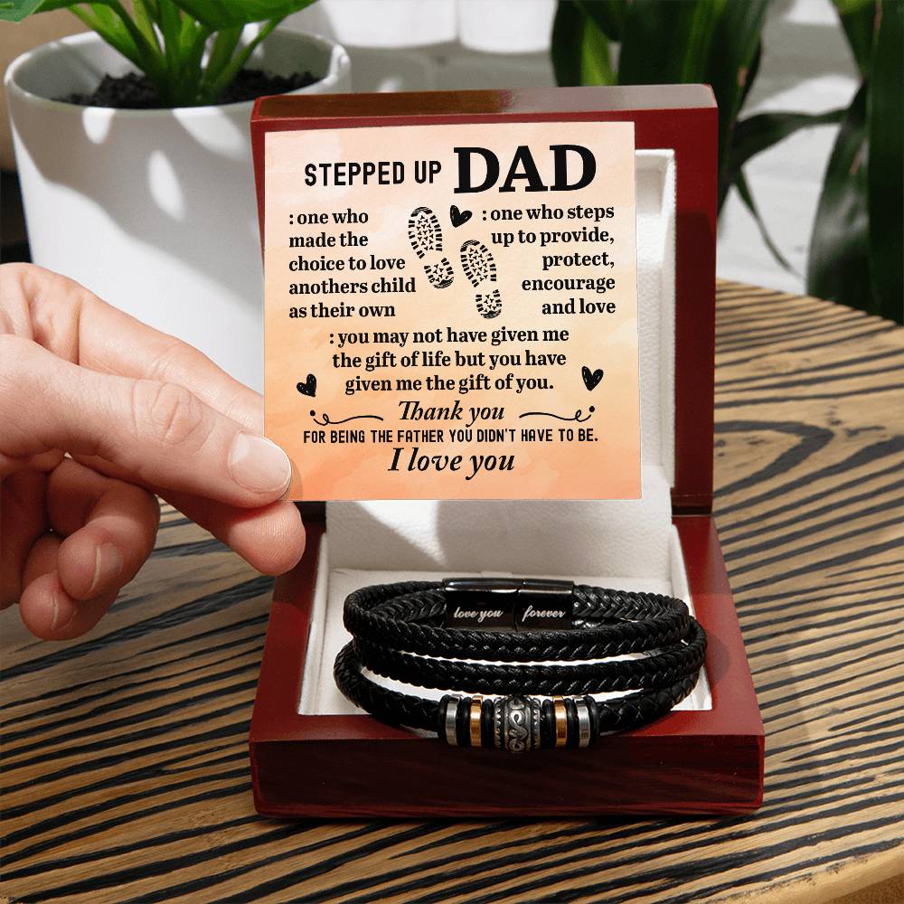 TO MY STEP DAD CHOICE TO LOVE BRACELET