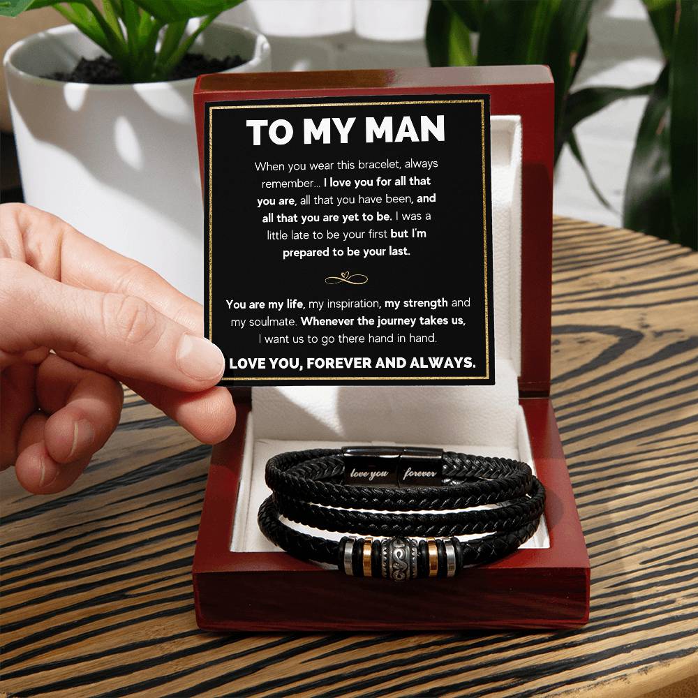 TO MY MAN I LOVE YOU BRACELET
