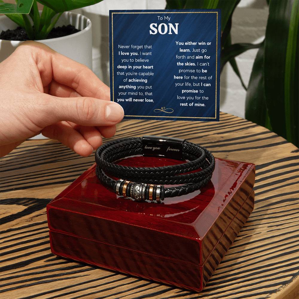 TO MY SON SKIES BRACELET