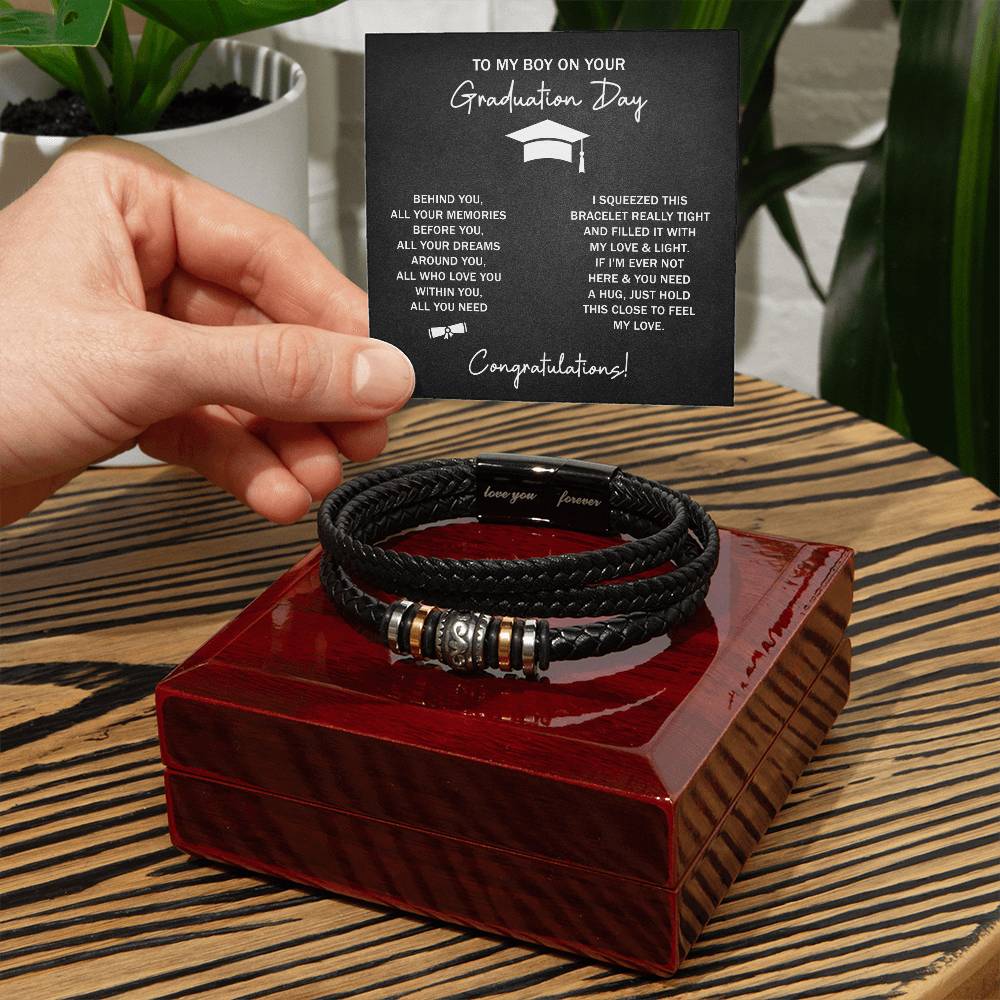 TO MY BOY GRADUATION DREAMS LOVE YOU BRACELET