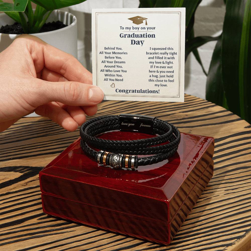 TO MY BOY GRADUATION MEMORIES LOVE YOU BRACELET