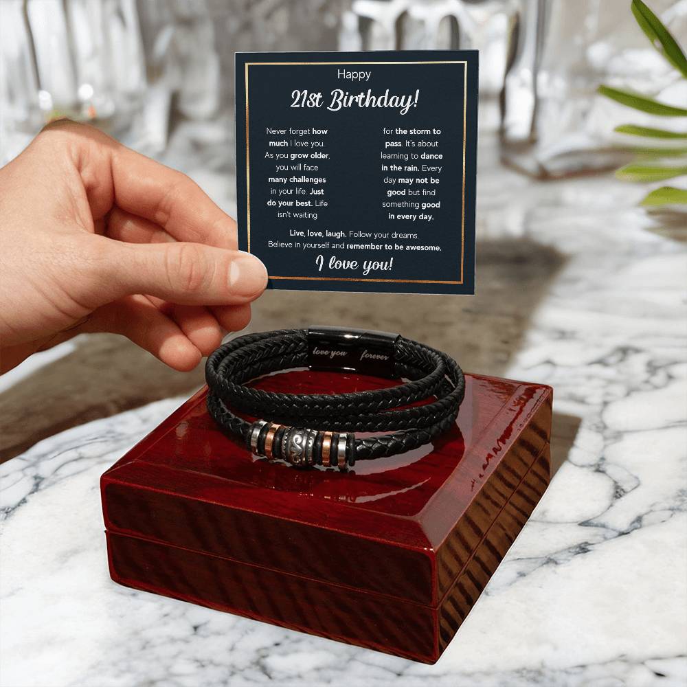 21ST BIRTHDAY RAIN BRACELET