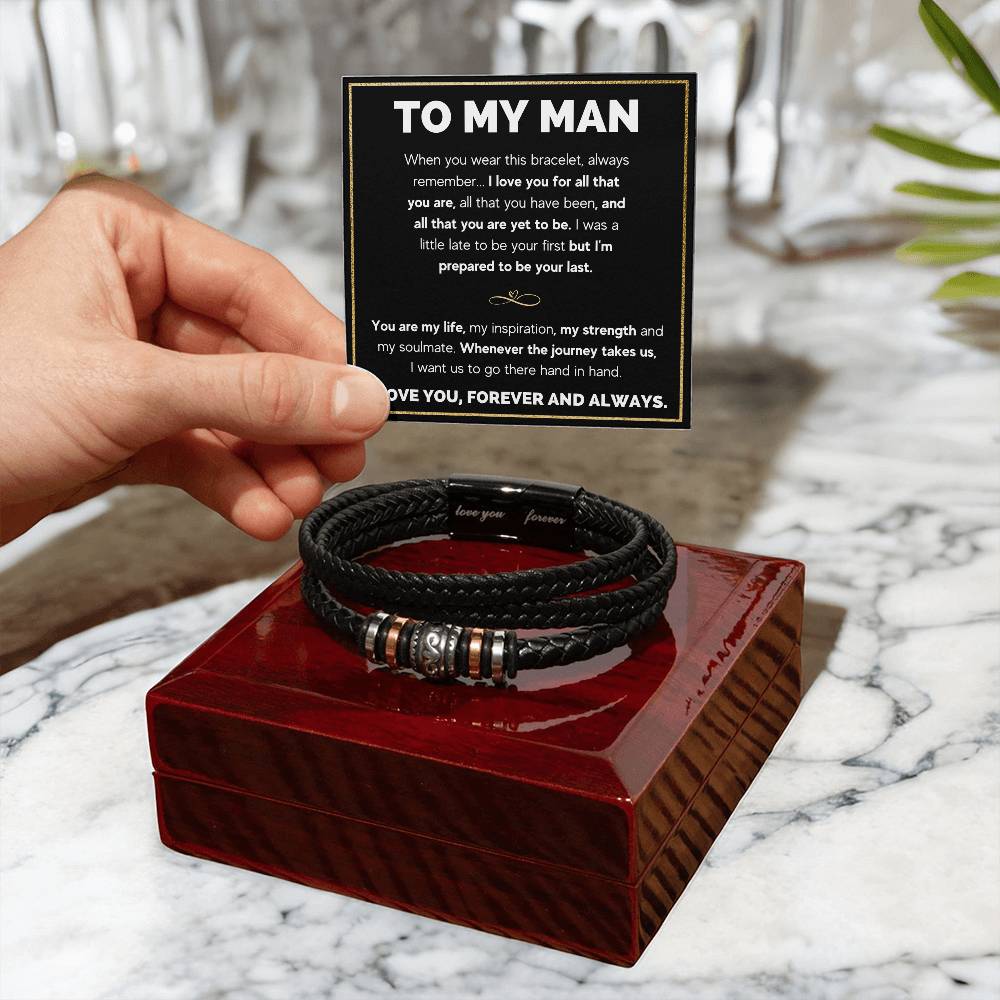TO MY MAN I LOVE YOU BRACELET