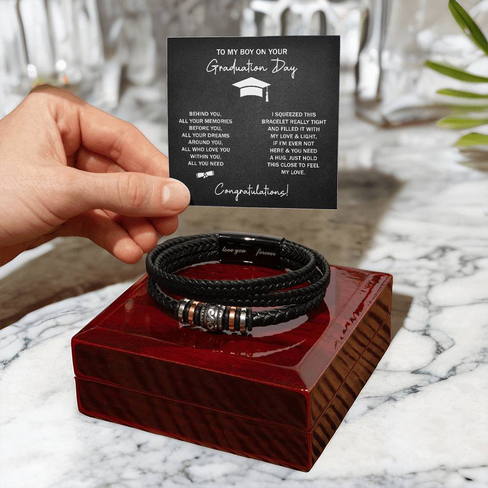 TO MY BOY GRADUATION DREAMS LOVE YOU BRACELET