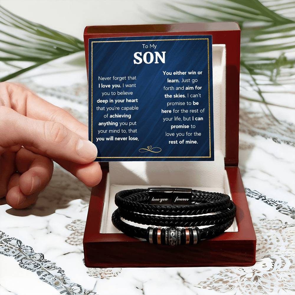 TO MY SON SKIES BRACELET