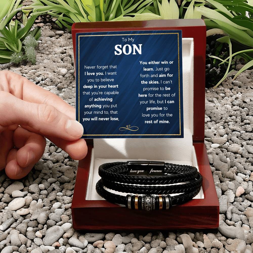 TO MY SON SKIES BRACELET