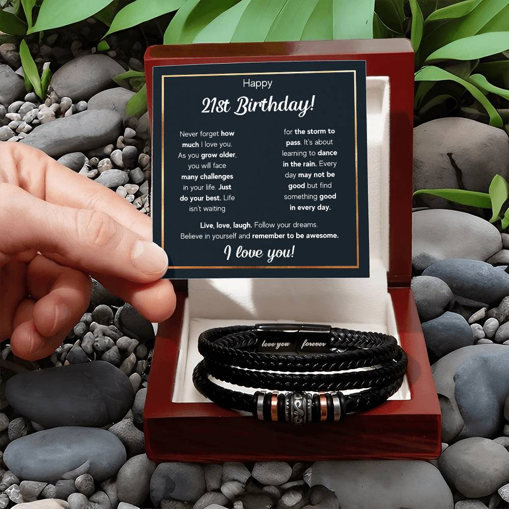 21ST BIRTHDAY RAIN BRACELET